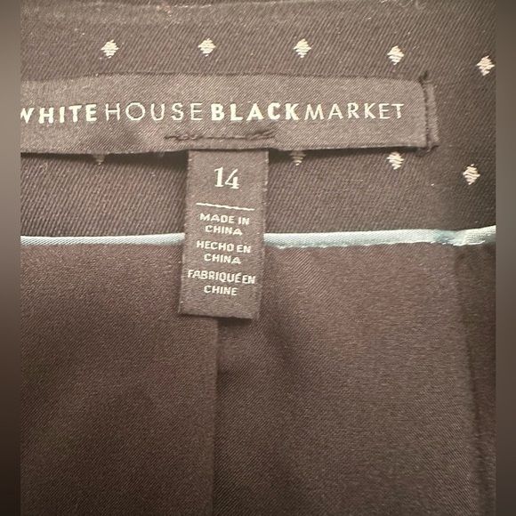 White House black market jacket with diamond pattern - Picture 3 of 11